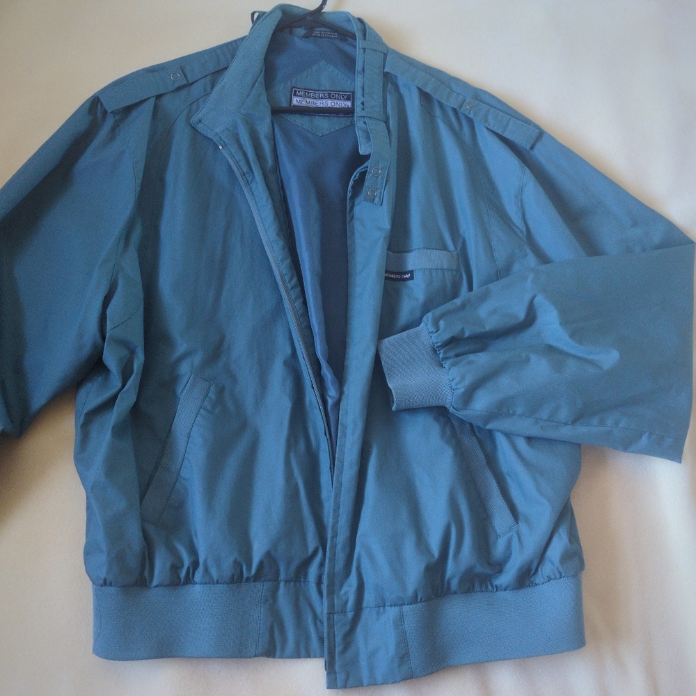 Vintage Teal Members Only Jacket
